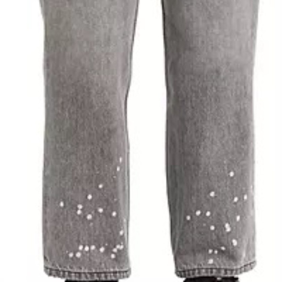 Levi's® Low Pro Jeans Grey w white spatter NWT - Picture 2 of 12